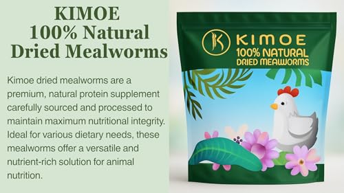 kimoe Non-GMO Bulk Dried Mealworms 10LB Bag for Chickens, Ducks & Wild Birds — 100% Natural High-Protein Feed to Boost Egg Production, Feather Health & Immunity - Image 6