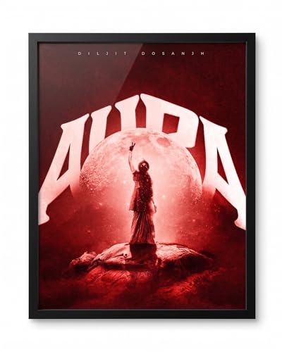 Diljit Dosanjh Aura Tour North America 2026 Graphic T-Shirt Black Cotton Unisex Short Sleeve Crew Neck (US Alpha Large X-Large Regular Regular)