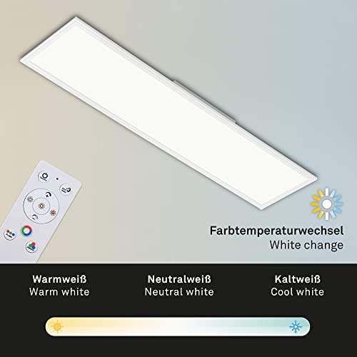 Plafón RGB CCT LED rectangular regulable que elimina zonas oscuras 7