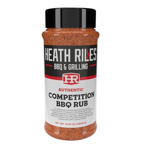 Heath Riles BBQ Rub - Competition Seasoning, Champion Pitmaster Recipe, Legendary BBQ Rubs For Smoking & Grilling, 80+ BBQ Championships, 10.20 oz.