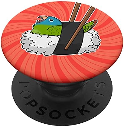 best food for blue crowned conures that will surprise you 8 Sushi Roll Parrot I Kawaii Food I Blue-crowned Conure PopSockets Swappable PopGrip