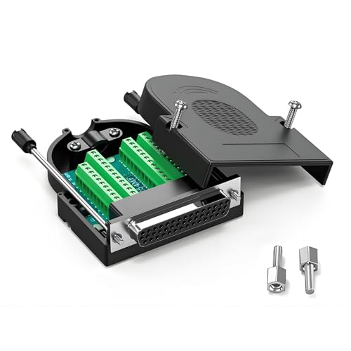 Connecteur DB44 sans soudure femelle RS232 D-SUB bloc de jonction à 44 broches avec boîtier