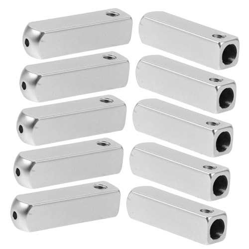 Ipetboom 10pcs Replacement Shoelace Caps Metal Toe Laces Shoelace Tips Head Diy Repair 24.5mm*4mm Silver