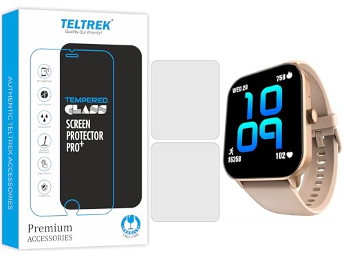 Image of Screen Protector Compatible With Noise ColorFit Qube 2 Smartwatch, Full Hydrogel TPU Screen Guard not a Tempered Glass (Pack of 2)