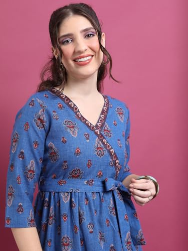 Image of Vishudh Women's Casual Dress | Comfortable Everyday Wear for All Occasions | Chic & Versatile Fashion for Women