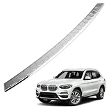 Chromemaster | Protection de Pare Chocs Arrière Compatible avec BMW X3 2017 2021 ; Acier Inoxydable, Poli, Chrome ; Protection de Seuil de Coffre pour Protéger Votre Voiture des Rayures