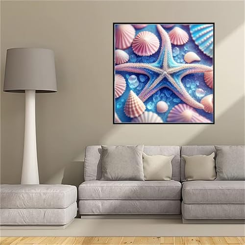 Arts DIY kit complet diamond painting vie marine idée cadeau adulte