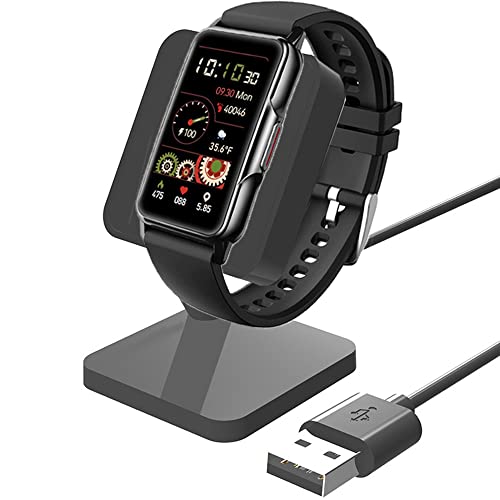 Cargador para reloj H80 Kesasohe Findtime ECOSOON de 1,47 pulgadas cable USB negro