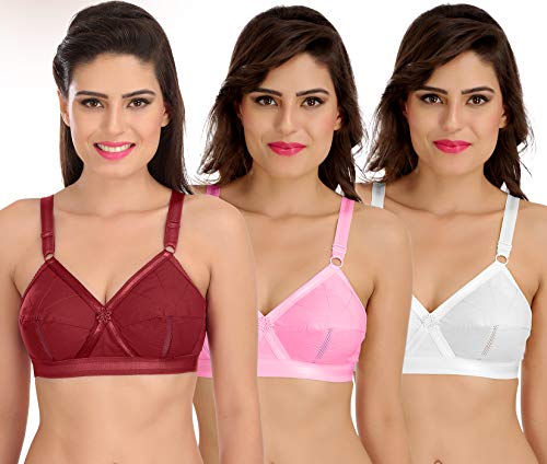 Image of SONA Perfecto Plus Size Cotton Bra for Woman Full Coverage Pack of 1