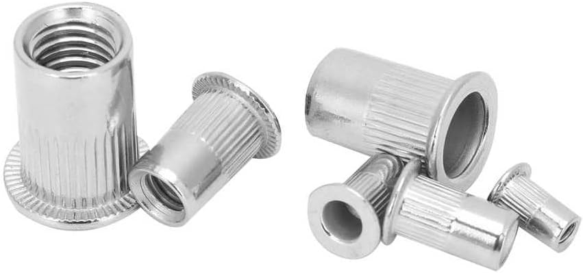 Generic Stainless Steel Insert for Hardware Repair Tools Thread Repair kit Stainless Steel Rivet Nut Set Mixed Flat Head Insert