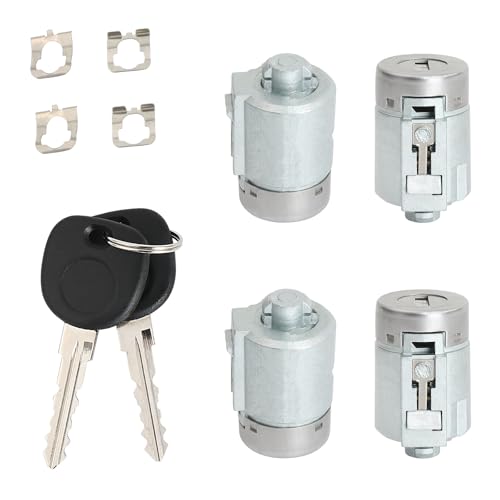 APPERFiT Door Lock Cylinders & Keys for Exterior Door Handle Compatible with Chevrolet Chevy Express/GMC Savana Cargo Van 1500 2500 3500 2001 2002 2003 2004 2005 2006 2007 2008 2009