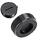 Carbon Brush Holder Cap 2 Pack, Black Plastic Brush Cover for Motor Carbon Brush Replacement, Electric Tool Brush Accessories Compatible with Angle(18mm)