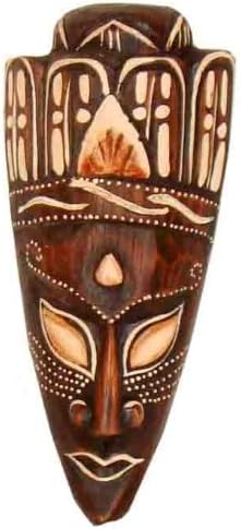 Painted Wooden Mask 20cm from Bali