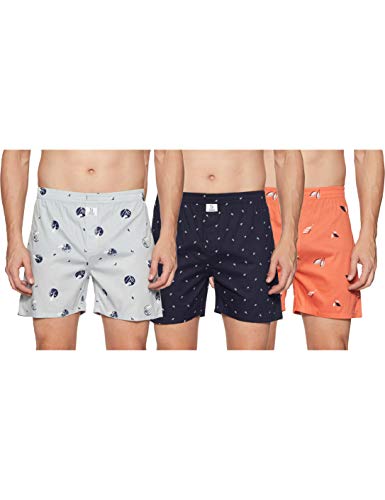 Image of Longies Men's Cotton Printed Regular Boxer Shorts
