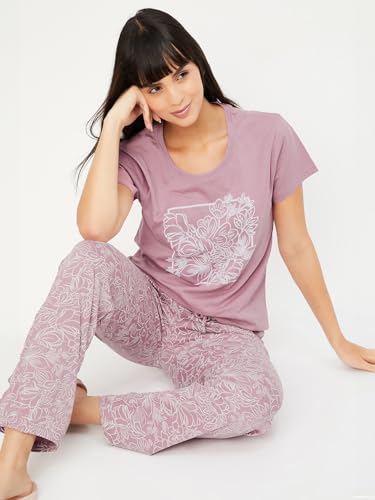 Image of Max Plus Size Women Printed PJ Set