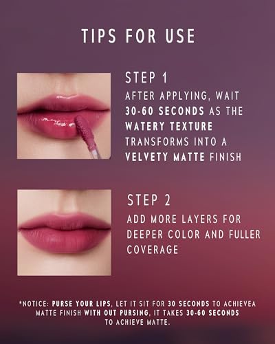 Image of Altera Blurring Tint Lip Stain 008 Ignite, Reddish Orange Glossy to Soft Matte Finish, Blur Lip Lines, Weightless No-Sticky Airy Velvet Texture, Vibrant Hydrating Long-Lasting Lip Makeup