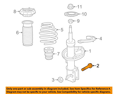 General Motors Chevrolet GM OEM 16-18 Spark Front Suspension-Strut Bolt 11546856