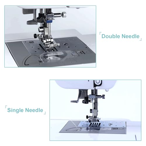 Computerized Sewing & Embroidery Machine for Home, 132 Stitches, 398 Built-In Designs, USB Transfer, 11 Language Switching, 7'' Digital Screen Embroidery Machine for Beginners