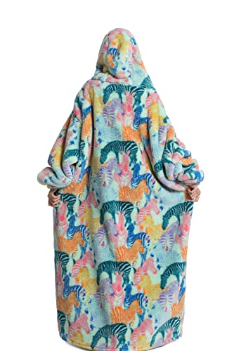 Lengthen Hoodie Blanket,Oversized Ultra Soft Warm Wearable Hooded Blanket Sweatshirt,One Size Fits All Adults Men Women - Image 2