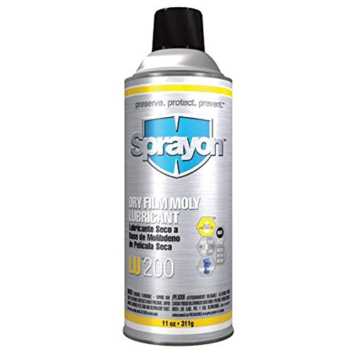 Sprayon - LU200 Dry Film Moly Lubricant 11 oz aerosol (Pack of 12)