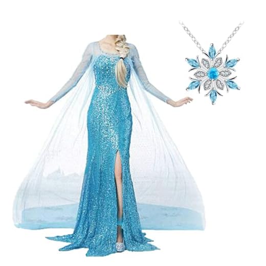 Snow Queen Princess Dress Women adult Fancy Party Dress Up Halloween Cosplay Costume (elsa1,S)
