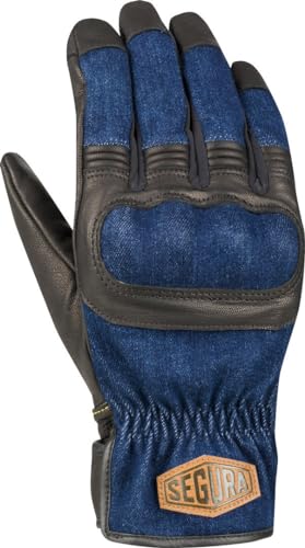 Preisvergleich Produktbild SEGURA Hunky Motorrad Handschuhe, schwarz / blau, 12