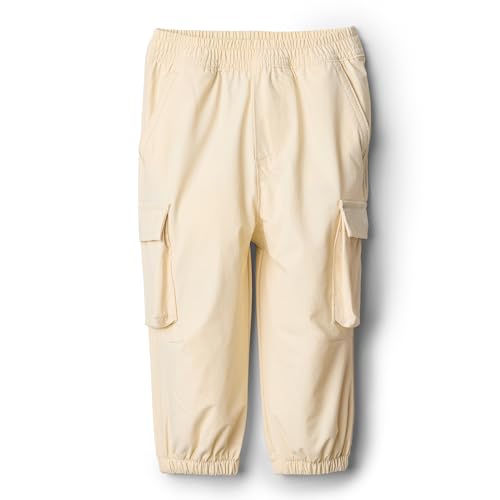 Amazon Essentials x Sofia Grainge - Pantalones de paracaídas de Nailon para niños pequeños, Beige, 4T