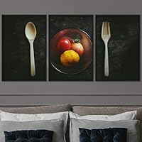 3 Piece Framed Canvas Wall Art Colorful Fruit Canvas Prints Home Artwork Decoration for Living Room,Bedroom - 16
