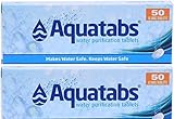 Set Wasserreinigungstabletten AQUATABS® 2 x 50 Stück, für Trinkwasser Wasseraufbereitung Camping Outdoor