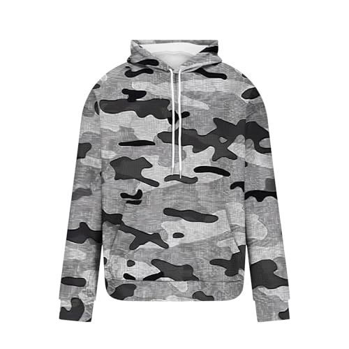 Hoodies for Men Fall Winter 2025 Trendy Pullover Oversized Long Sleeve Sweatshirt Printed Hooded Jackets with Pockets3