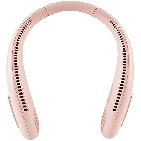 Amazon 21最新版 首掛け扇風機 携帯扇風機 羽なし 静音 Usb充電式 軽量 2400mah超大容量 ネッククーラー 角度調整 せんぷうき扇風機 くびかけ扇風機 熱中症対策 スポーツ観戦 山登り トレーニング 運転なシーンで使用 Pink Tbrand 携帯扇風機