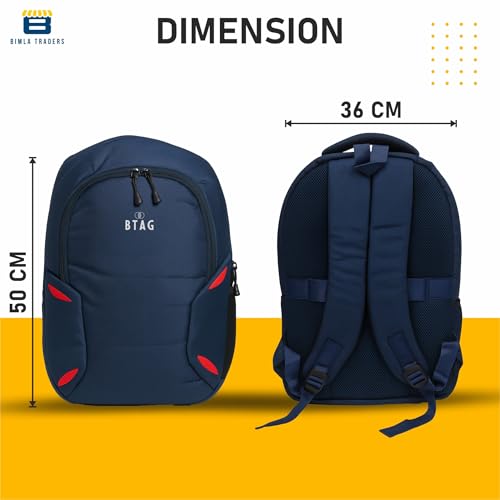 Image of Btag 27Ltrs Stylish Laptop & Casual Backpack | Water-Resistant, Comfortable, Lightweight & Trendy | Large Storage, Smooth Zippers, Spacious & Travel-Friendly | Ideal for Work, Study & Daily Use
