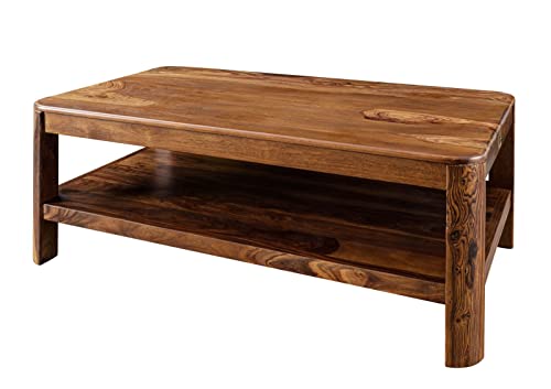 Table Basse - Bois Massif de Palissandre laqué (Noisette) - Toronto #205