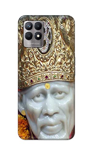 Image of PRINTFIDAA Sai Baba Lord Shiridi Great God Hinduism Hindu Religious Printed Designer Hard Case for Realme 8i Back Cover -(e) RPM1005