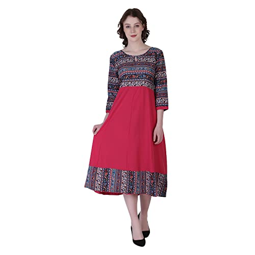 Image of OM SAI LATEST CREATION Women's Crepe Straight Printed Kurta