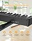 OYAYO 88 Tasten Digital Piano Keyboard, Halbgewichtetes Anfängerklavier Tragbare E Piano mit Süstain-Pedal, Netzteil und Klaviertasche Elektroklavier für Erwachsener Geschenk
