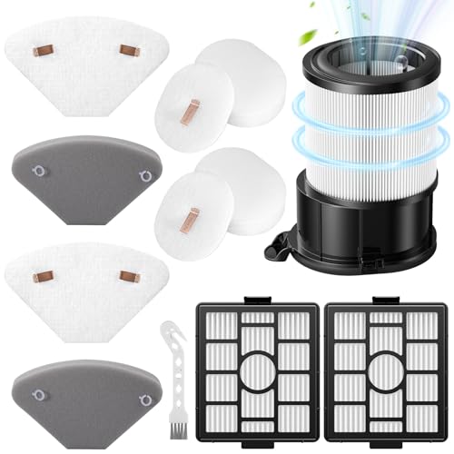 Replacement Parts for Shark IP3251 Vacuum Cleaner, Vacuum Filter Accessory Kit, 2 HEPA Filters, 4 Filter Cotton, Base Station Filters & Cotton, Compatible with Shark IP3251C/IP3252/IP3251EUT