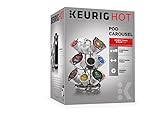 Keurig Storage Carousel, Coffee Pod Storage, Holds up to 10 Keurig K-Cup Pods, Silver