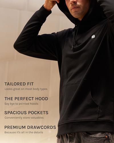 INTO THE AM Pullover Hoodie for Men S-4XL - Casual Cotton Blend Sweatshirt Comfort Essentials Hoodie