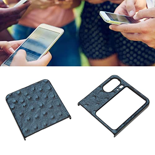 Rankomu strutstryck telefonfodral för Oppo Find N2 Flip, blå