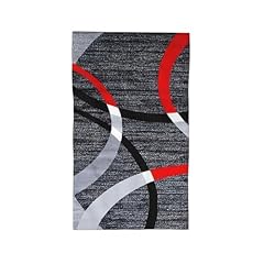 Red Black Grey Abstract Circle