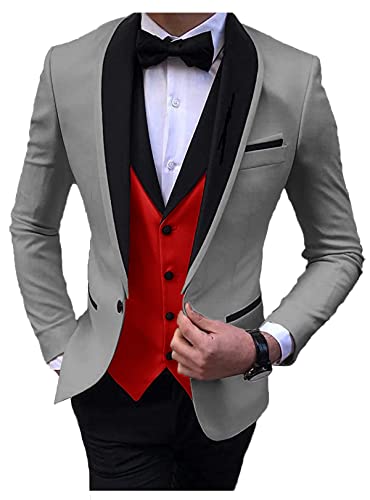 2024 Fashion Prom Suits for Men Slim Fit Wedding Suits for Men Party Tuxedos Set STXZ0803