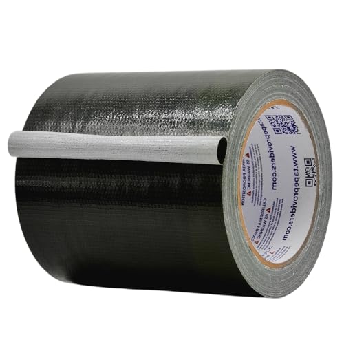 Image of MAT Duct Tape Black Industrial Grade, 5 inch x 60 ft. Waterproof, UV Resistant for Crafts, Home Improvement, Repairs, & Projects