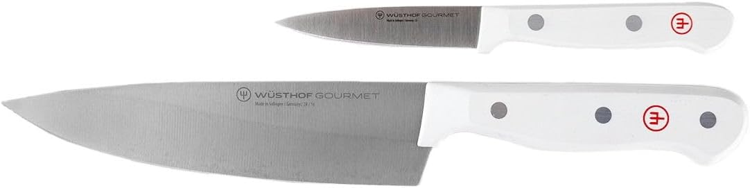 Wüsthof Gourmet White 2-Piece Mini Chef's Set