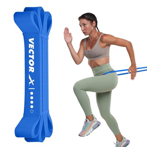 Image of Vector X Power Pull Up 50-125 Lbs Resistance Bands for Very Heavy Strength Workouts & Fitness Gym | Natural Rubber Loop Band for Men Training (25-50 Kgs)