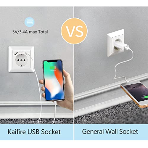 USB Steckdose Kaifire System 55 mit Schuko Anschluss