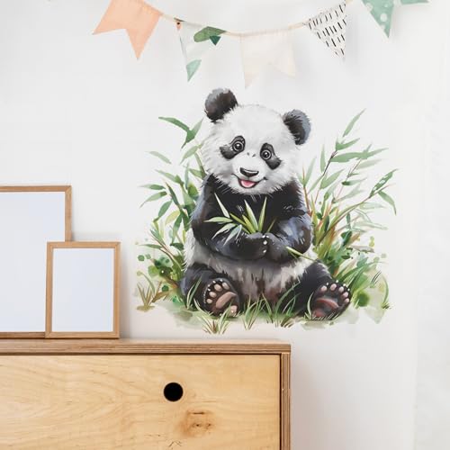 Vinilos decorativos Achang panda acuarela para pared miniatura 5