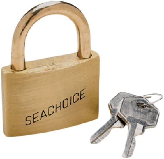 SEACHOICE Padlock Keyed Alike, Solid Brass, 1 1/4 (3.1cm)