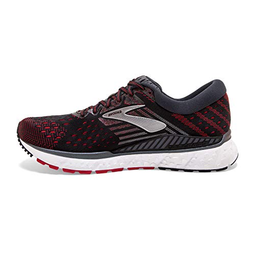 Brooks Brooks Mens Transcend 6 Running Shoe - Black/Ebony/Red - D - 9.5