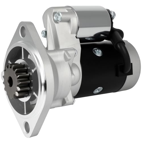 Image of SCITOO Starter Motor 18051 19709 for Case Excavator for CX50B Yanmar 4TNV88 2005-2012 for New Holland Industrial Excavator for E50B Yanmar 4TNV88 39.3HP 2008-2012 12V 2.2kW CW 15-Teeth Pinion OSGR